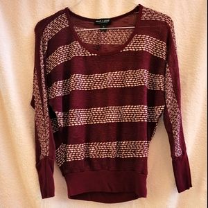 Maroon long sleeve top